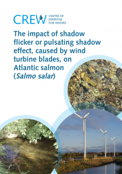 Image: Wind turbine next to water; Cover photographs courtesy of: Jennifer Dodd (Edinburgh Napier University) and Marine Scotland  Science.