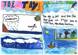 Child's drawing of water cycle; Cover photographs courtesy of: Patsy Dello Sterpaio, Abertay University