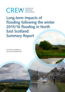 Impacts of Flooding in North East Scotland. Photo credits: Lorna Philip (University of Aberdeen), Steve Addy (James Hutton Institute)