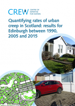 Paved over garden and map. Photo credit: CEH, Copernicus Urban Data Atlas, Kirsten Thorburn (SEPA)