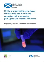 Utility of wastewater surveillance for detecting and monitoring emerging and re-emerging pathogens and endemic infections. Sampling vile in a gloved hand. Phot credit: James Hutton Institute