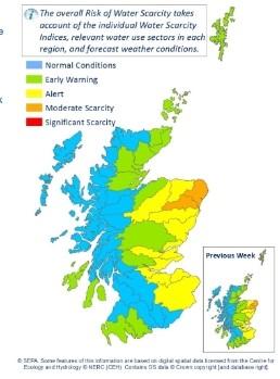 SEPA Water Scarcity Map - July 16th 2020 SEPA Water Scarcity Map - July 16th 2020