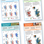 Maps of Scotland with water scarcity information
