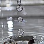 Photo credit: Aimee Holton. Water droplets into water