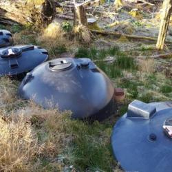 Private water supply plastic water tanks