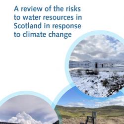 Risks to water resources in Scotland in response to climate change; Cover photographs: Photographs courtesy of Dr Christopher J. White and Dr Douglas Bertram.