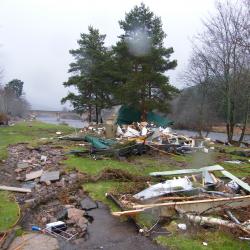Flooding in  and around Ballater and in the Garioch