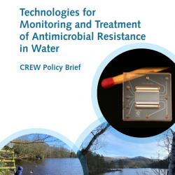 Technologies for  Monitoring and Treatment  of Antimicrobial Resistance  in Water; Cover images courtesy of: Dr Lisa Avery (The James Hutton Institute) (bottom two photos); Top right photo from Flickr user Stefan  Schlautmann by CC license. Source: http://www.flickr.com/photos/schlaus/708447474/sizes/m/in/ photostream/ 