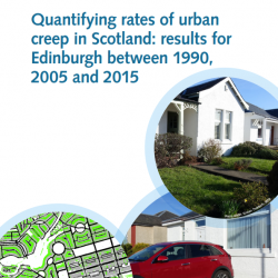 Paved over garden and map. Photo credit: CEH, Copernicus Urban Data Atlas, Kirsten Thorburn (SEPA)