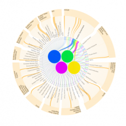 Interactive wheel demonstrating the  interactions between key actors, and their relative level of  influence; Cover images courtesy of: Division of Environmental Engineering and Systems Visualisation,  University of Abertay Dundee