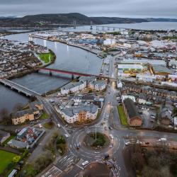 Aerial view, Inverness, Scotland. Photo credit: Posnov. Source: Getty Images